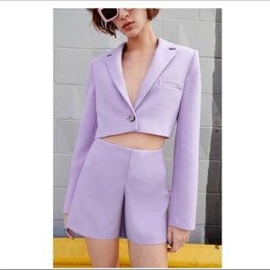 ZARA lavender two piece set worn once